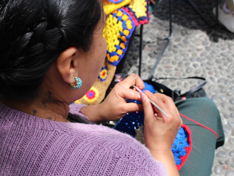 De la mata a la tela: Acción bordadora.