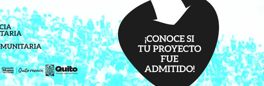 Resultados  primera fase “Premio Residencia Comunitaria en la Sala Comunitaria del Centro de Arte Contemporáneo”