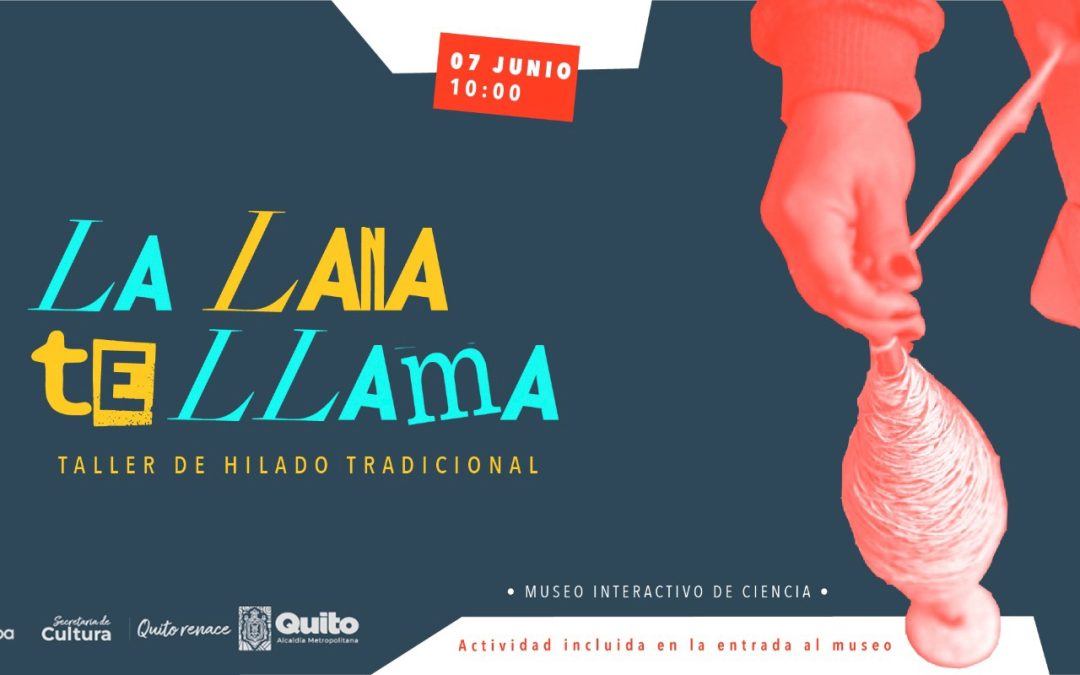 Taller hilado tradicional con fibras naturales en el MIC